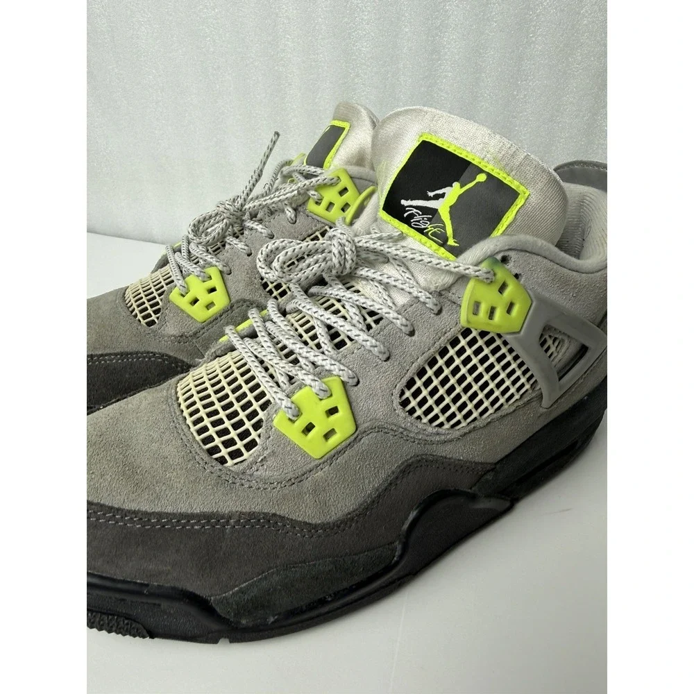 Nike Air Jordan 4 Retro SE Neon 95 (CT5342-007) Youth Size 7y (No Insoles)